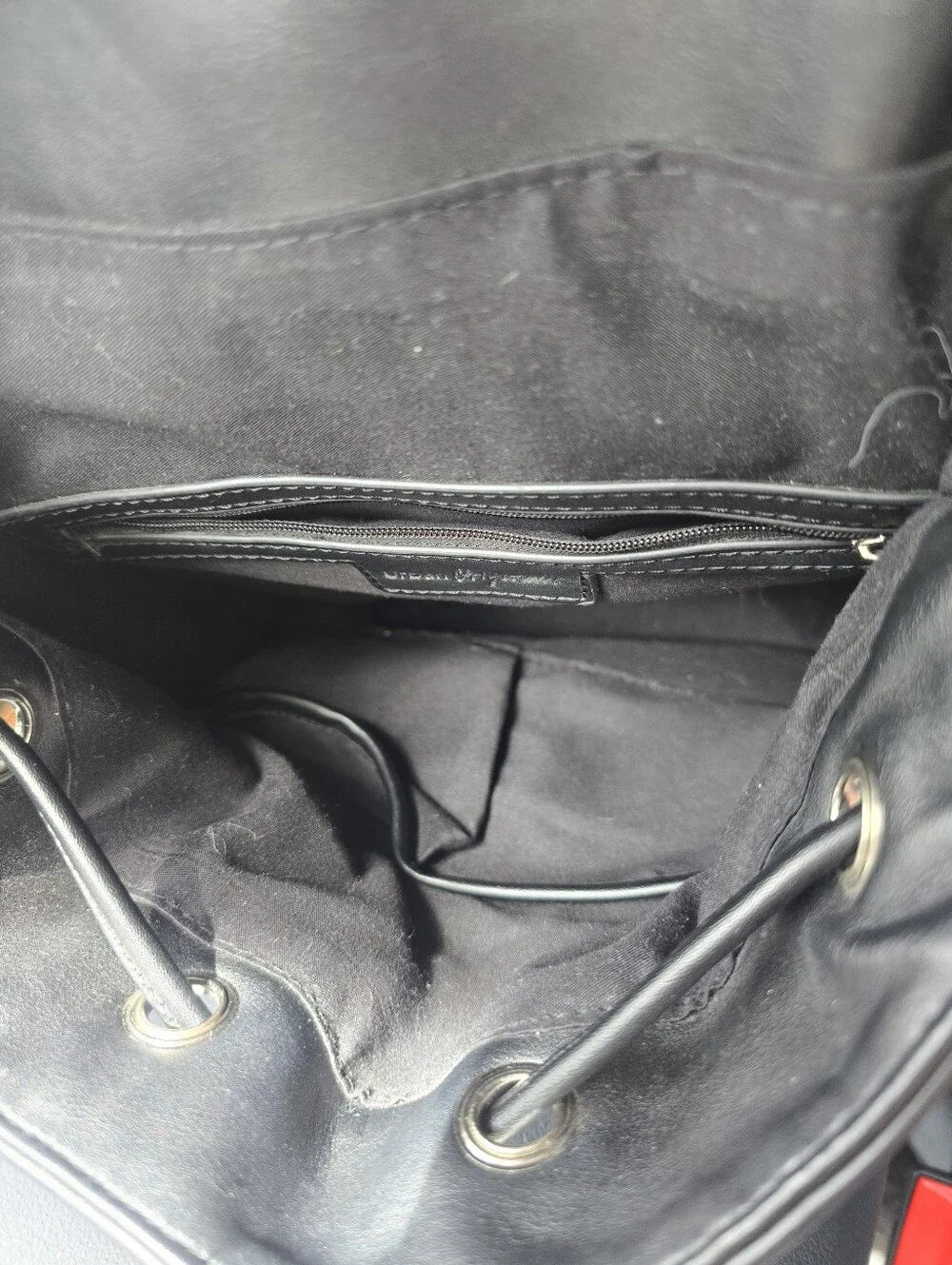 Urban Originals Splendour Vegan Leather Backpack - Black Minimalist Daypack